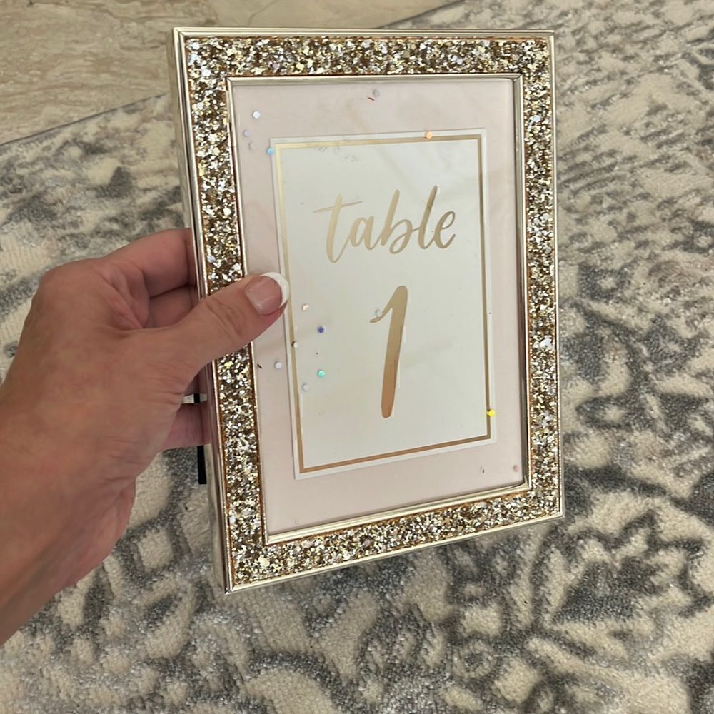 Rachel Zoe gold sparkle photo frame - multiple available
